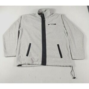 Vintage Palmetto's Alpine Tek Jacket Mens Medium Gray Fleece Outdoor Cabincore